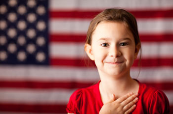 pledge of allegiance voluntary american flag public school